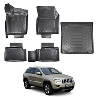 Jeep Grand Cherokee Floor Mats and Cargo Liner 2011-2021, All Weather TPE Front, Rear & Cargo Set