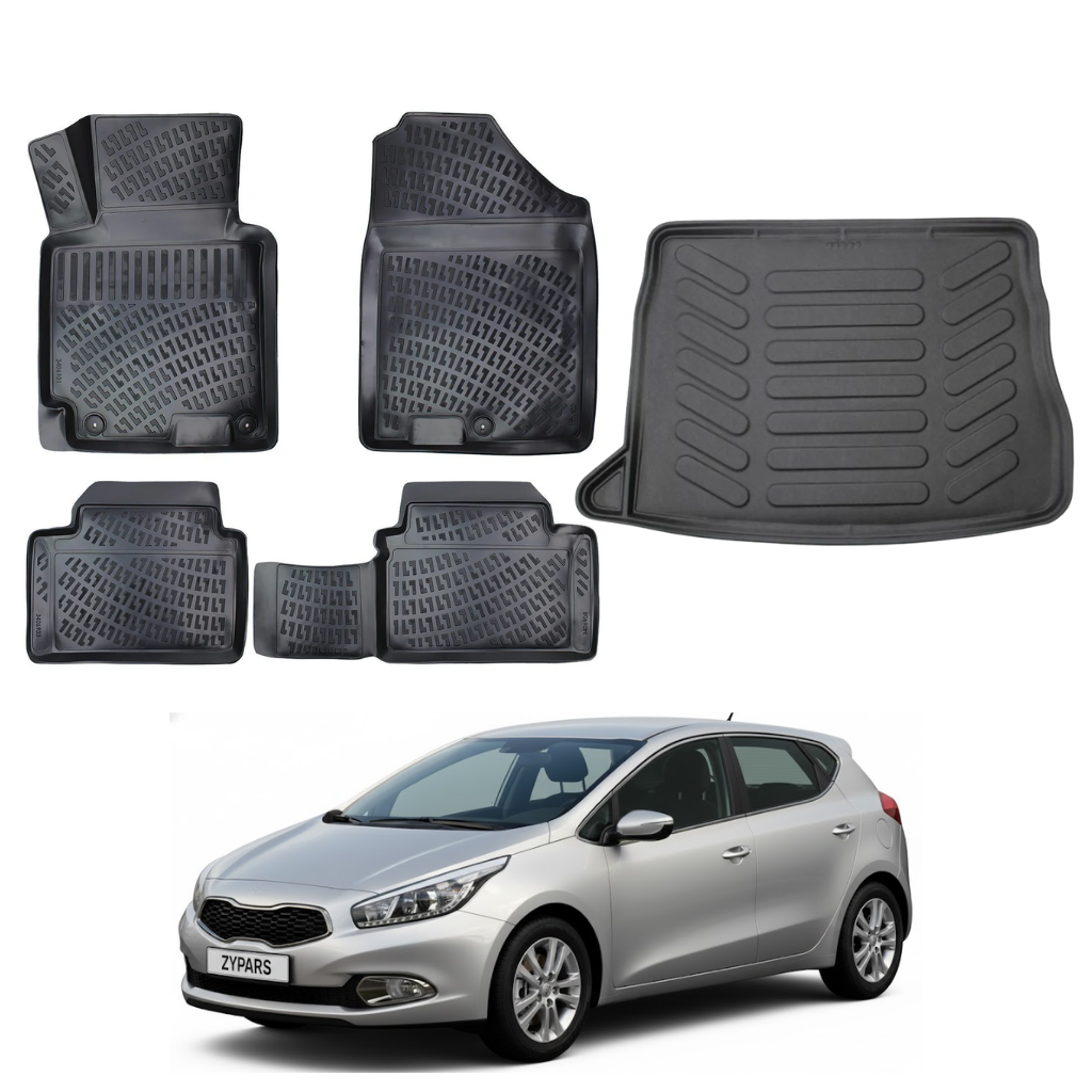 Kia Ceed Floor Mats and Cargo Liner 2012-2018 - Auto Accessory SKU: 4625