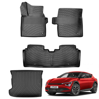 Kia EV6 Floor Mats and Cargo Liner 2024-2026, All Weather TPE Front, Rear & Cargo Set