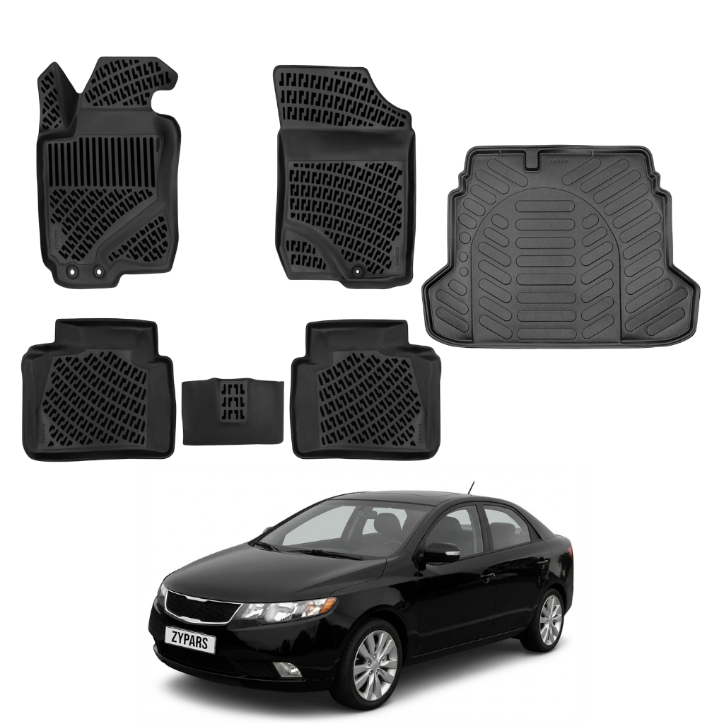 Kia Forte Floor Mats and Cargo Liner 2010-2013