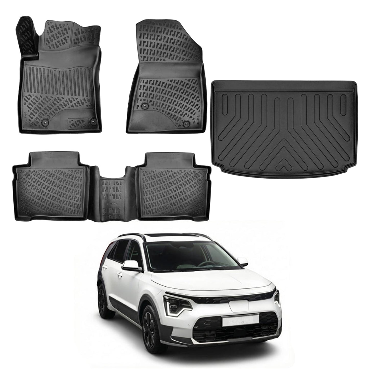 Kia Niro Floor Mats and Cargo Liner 2022-2026 - Auto Accessory SKU: 4651