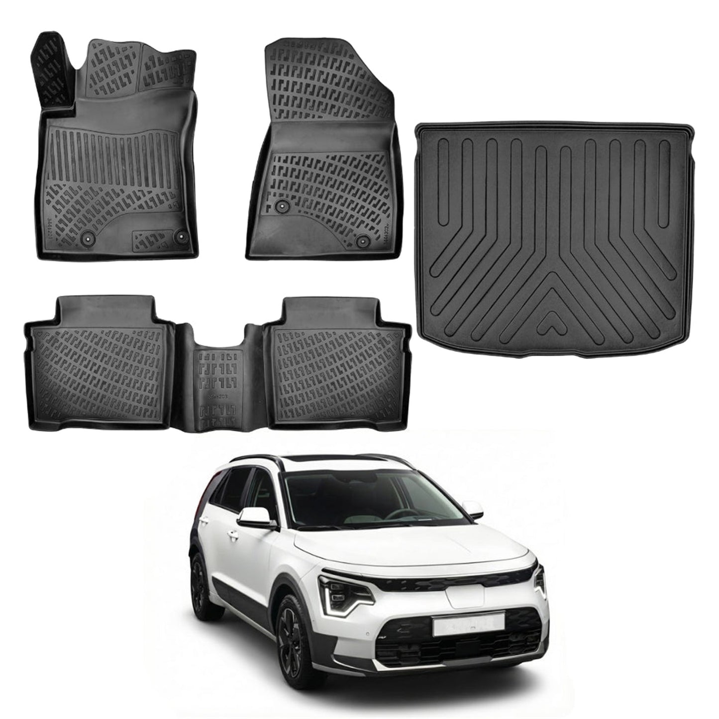 Kia Niro Floor Mats and Cargo Liner 2022-2026 - Auto Accessory SKU: 4652