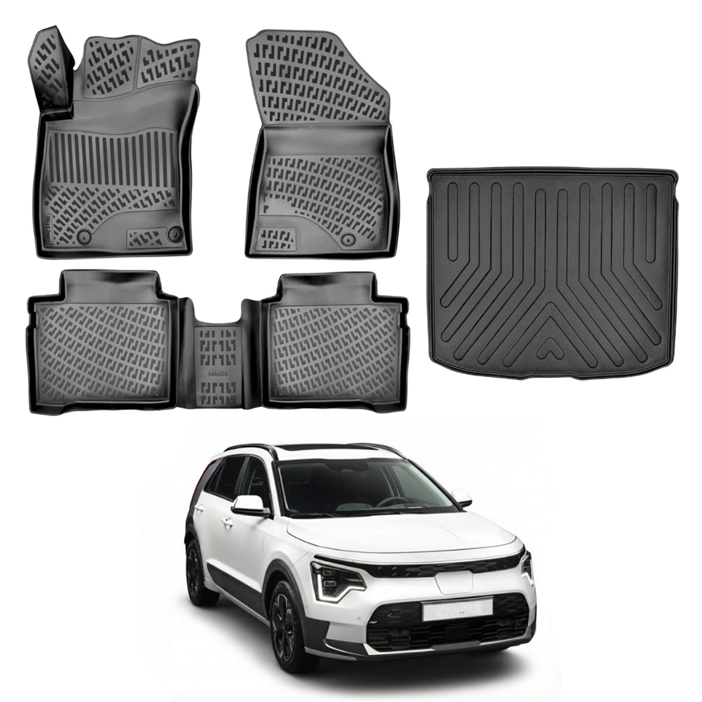 Kia Niro Floor Mats and Cargo Liner 2022-2026 - Auto Accessory SKU: 4654