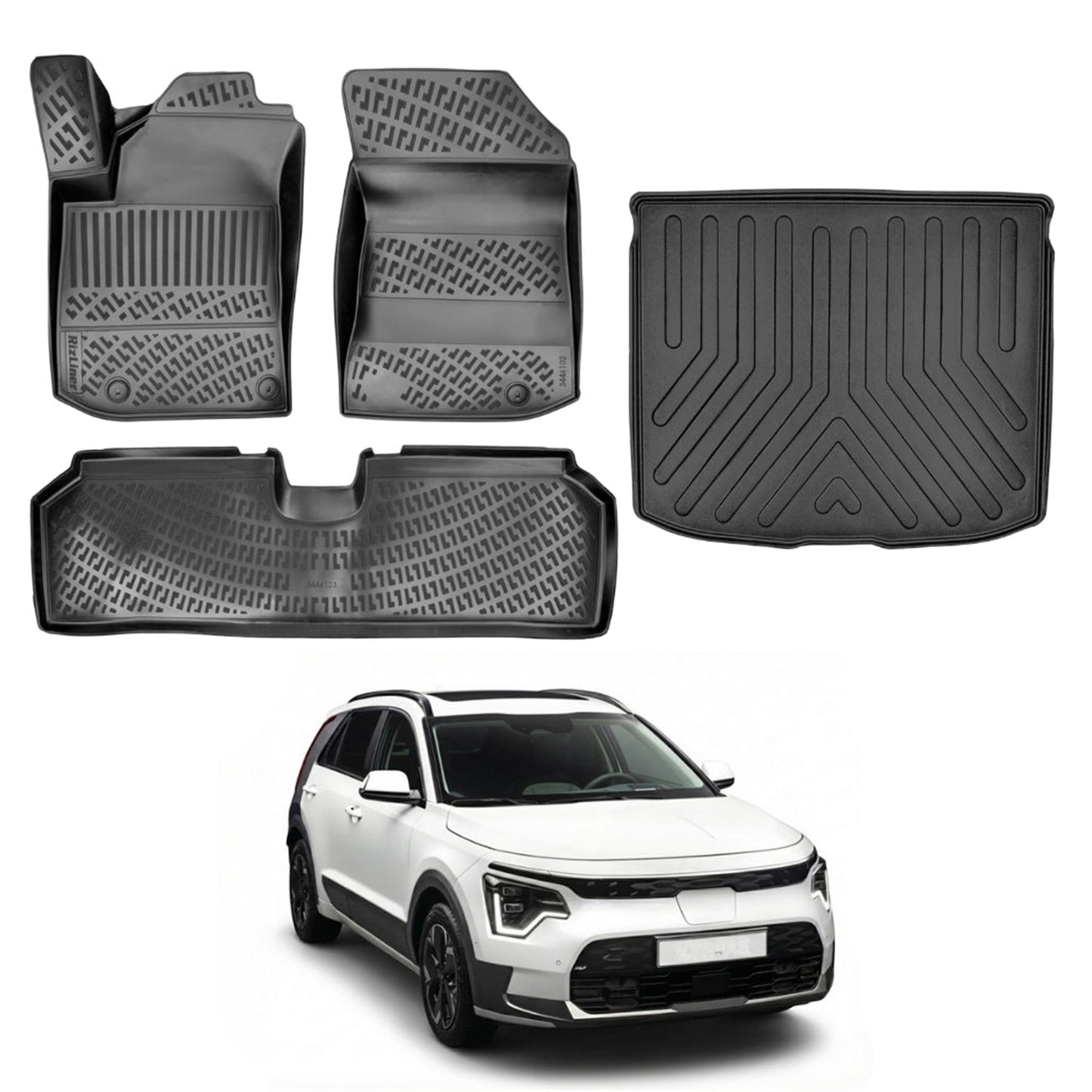 Kia Niro Floor Mats and Cargo Liner 2022-2026 - Auto Accessory SKU: 4655