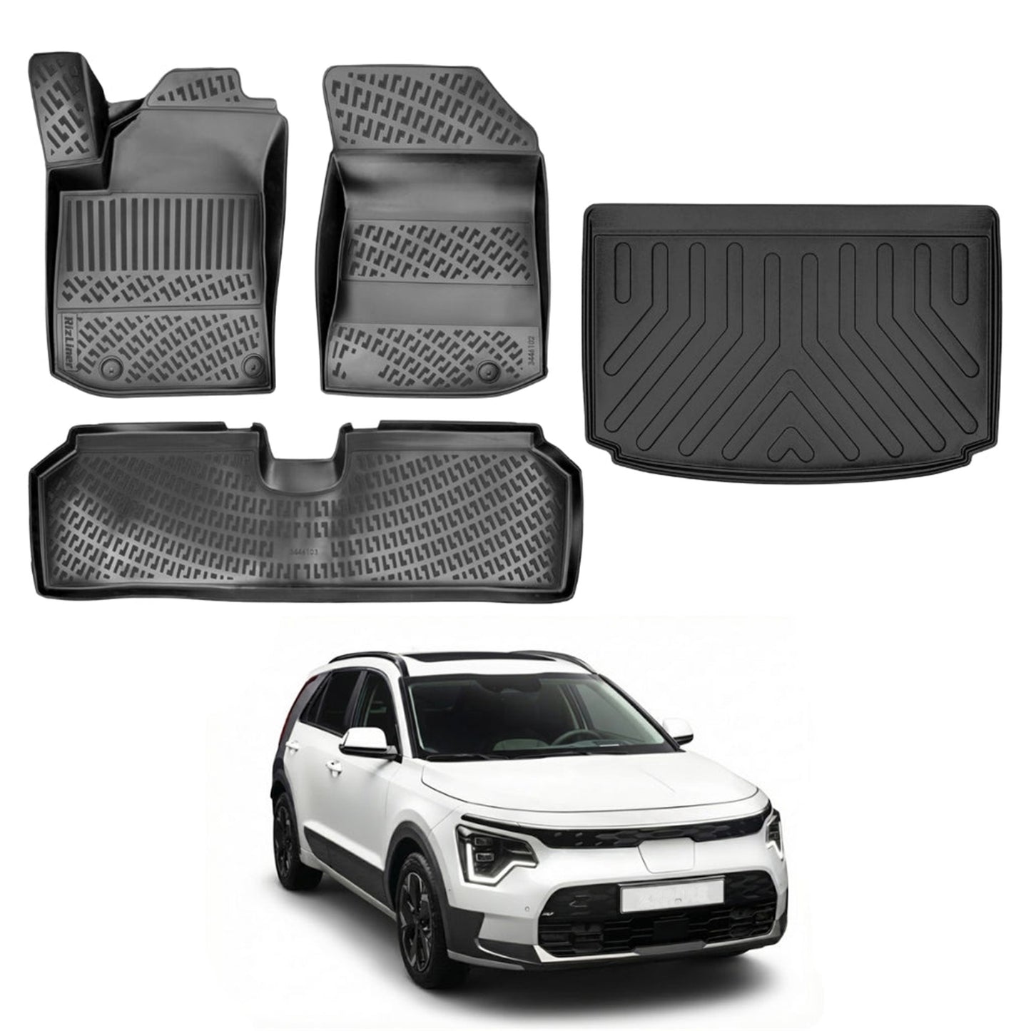 Kia Niro Floor Mats and Cargo Liner 2022-2026 - Auto Accessory SKU: 4656
