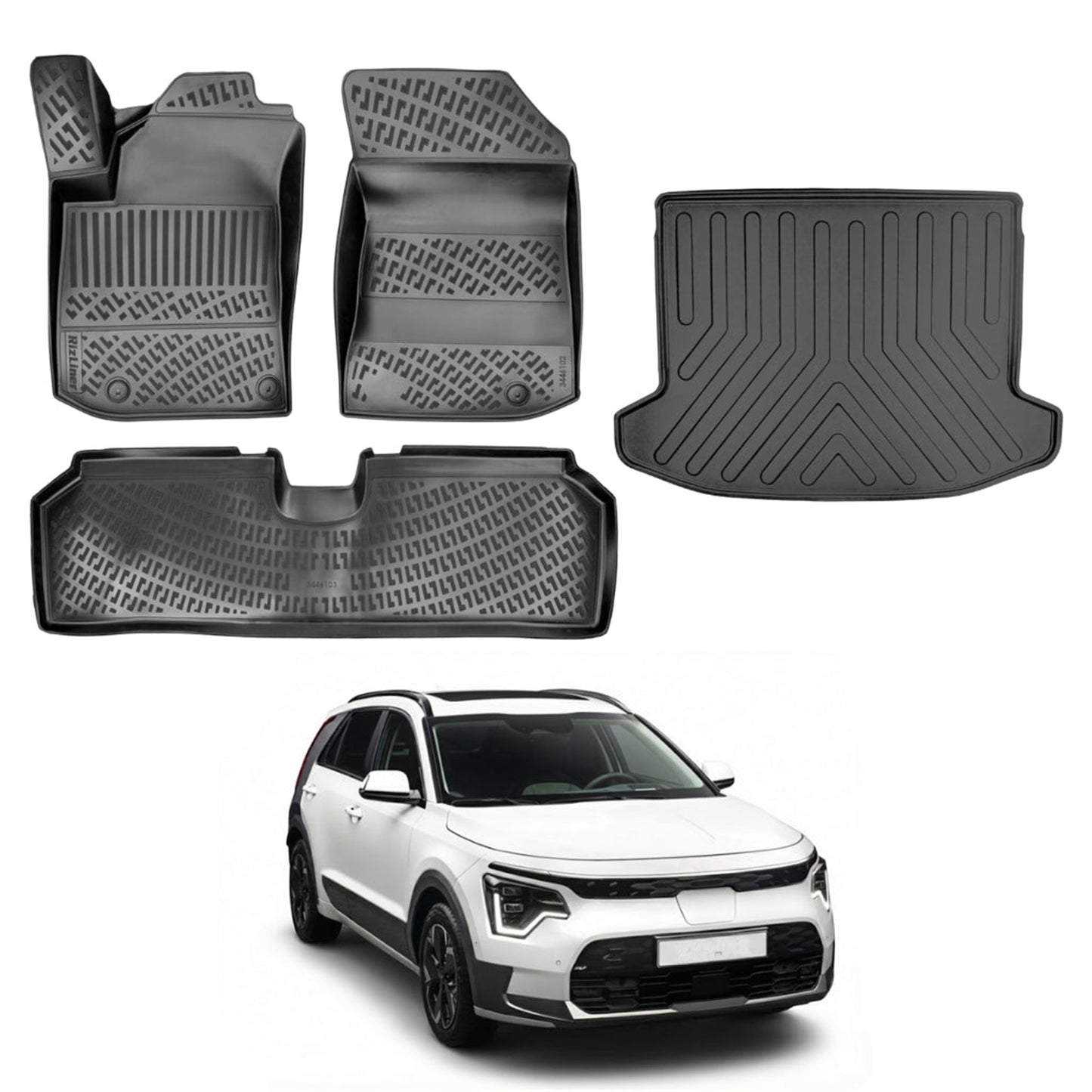 Kia Niro Floor Mats and Cargo Liner 2022-2026 - Auto Accessory SKU: 4657