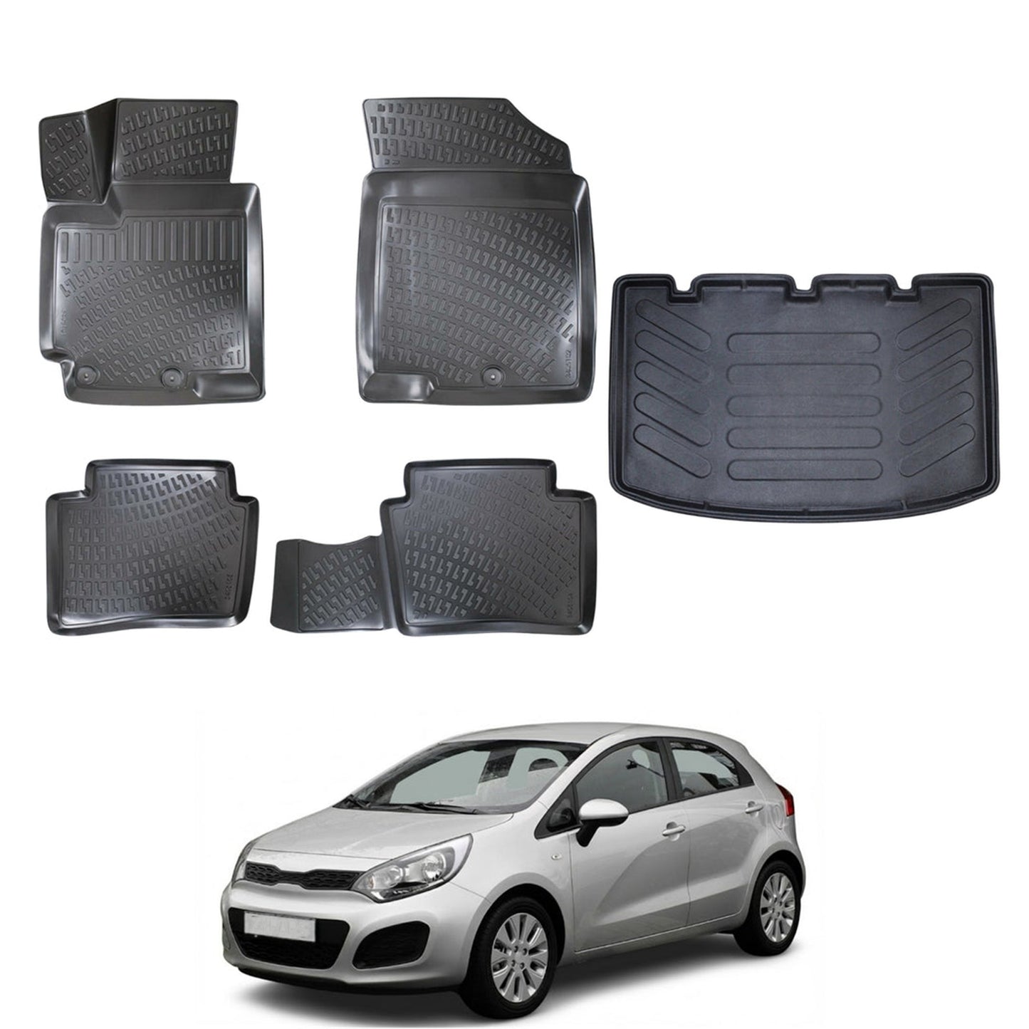 Kia Rio Floor Mats and Cargo Liner 2011-2017 - Auto Accessory