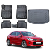 Kia Rio Floor Mats and Cargo Liner 2017-2026, All Weather TPE Front, Rear & Cargo Set