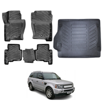 Land Rover Range Rover Floor Mats and Cargo Liner 2005-2013, All Weather TPE Front, Rear & Cargo Set