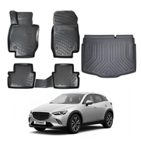Mazda CX-3 Floor Mats and Cargo Liner 2015-2026, All Weather TPE Front, Rear & Cargo Set