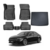 Mercedes A Class V177 Floor Mats and Cargo Liner 2018-2026, All Weather TPE Front, Rear & Cargo Set