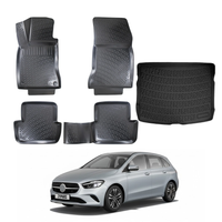 Mercedes B Class W247 Floor Mats and Cargo Liner 2018-2026, All Weather TPE Front, Rear & Cargo Set