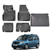 Mercedes Citan Floor Mats and Cargo Liner 2012-2021, All Weather TPE Front, Rear & Cargo Set