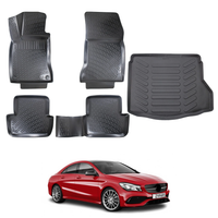 Mercedes CLA Floor Mats and Cargo Liner 2013-2019, All Weather TPE Front, Rear & Cargo Set