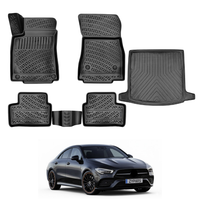 Mercedes CLA Floor Mats and Cargo Liner 2020-2026, All Weather TPE Front, Rear & Cargo Set