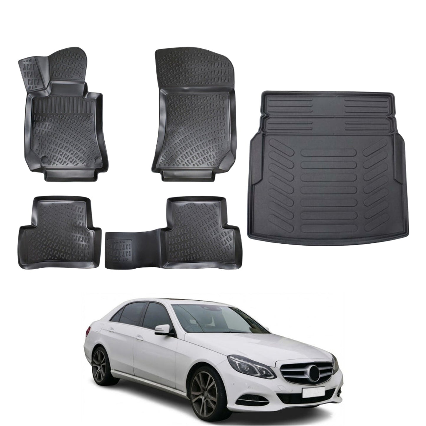 Mercedes E Class W212 Floor Mats and Cargo Liner 2010-2016 - Auto Accessory