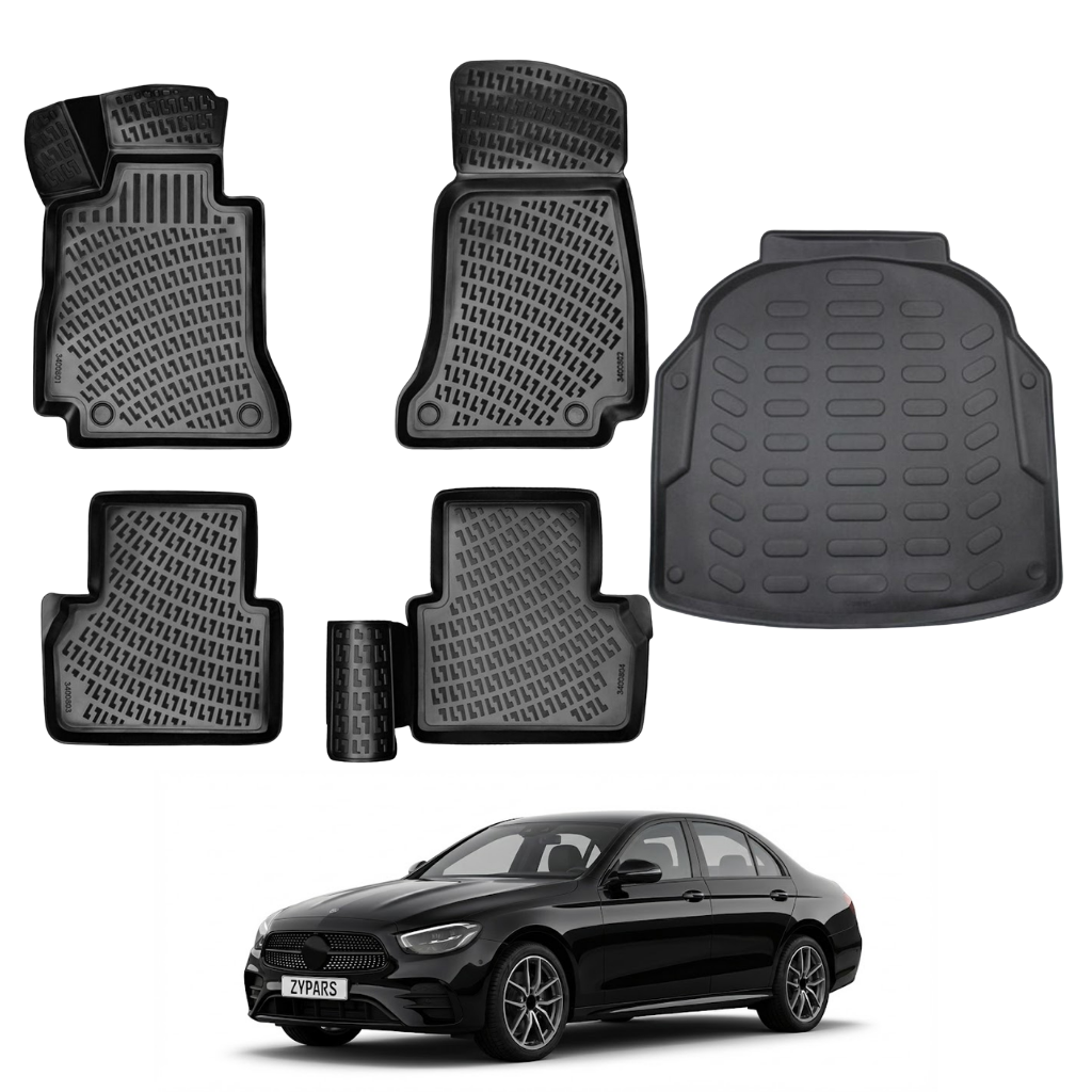 Mercedes E Class W213 Floor Mats and Cargo Liner 2017-2023 | Ehiltek Shop