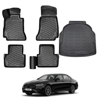 Mercedes E Class W213 Floor Mats and Cargo Liner 2017-2023, All Weather TPE Front, Rear & Cargo Set