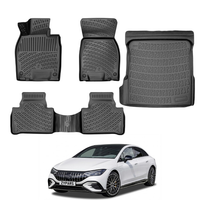 Mercedes EQE Floor Mats and Cargo Liner 2022-2026, All Weather TPE Front, Rear & Cargo Set
