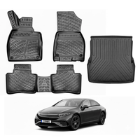 Mercedes EQS Floor Mats and Cargo Liner 2021-2026, All Weather TPE Front, Rear & Cargo Set
