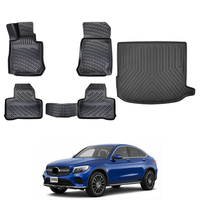 Mercedes GLC C253 Floor Mats and Cargo Liner 2015-2023, All Weather TPE Front, Rear & Cargo Set