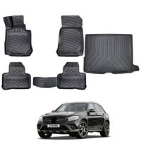 Mercedes GLC X253 Floor Mats and Cargo Liner 2015-2022, All Weather TPE Front, Rear & Cargo Set