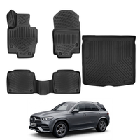 Mercedes GLE V167 Floor Mats and Cargo Liner 2019-2026, All Weather TPE Front, Rear & Cargo Set