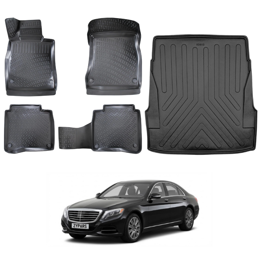 Mercedes S Class W222 Floor Mats and Cargo Liner 2014-2020