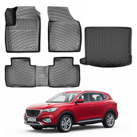 MG HS Floor Mats and Cargo Liner 2018-2023, All Weather TPE Front, Rear & Cargo Set