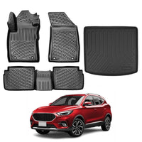 MG ZS Floor Mats and Cargo Liner 2021-2026, All Weather TPE Front, Rear & Cargo Set