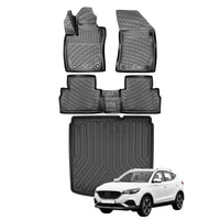 MG ZS Floor Mats and Cargo Liner 2021-2026, All Weather TPE Front, Rear & Cargo Set