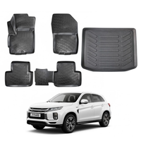 Mitsubishi ASX Floor Mats and Cargo Liner 2010-2022, All Weather TPE Front, Rear & Cargo Set