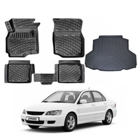 Mitsubishi Lancer Floor Mats and Cargo Liner 2001-2007, All Weather TPE Front, Rear & Cargo Set