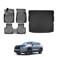 Mitsubishi Outlander Floor Mats and Cargo Liner 2022-2026, All Weather TPE Front, Rear & Cargo Set