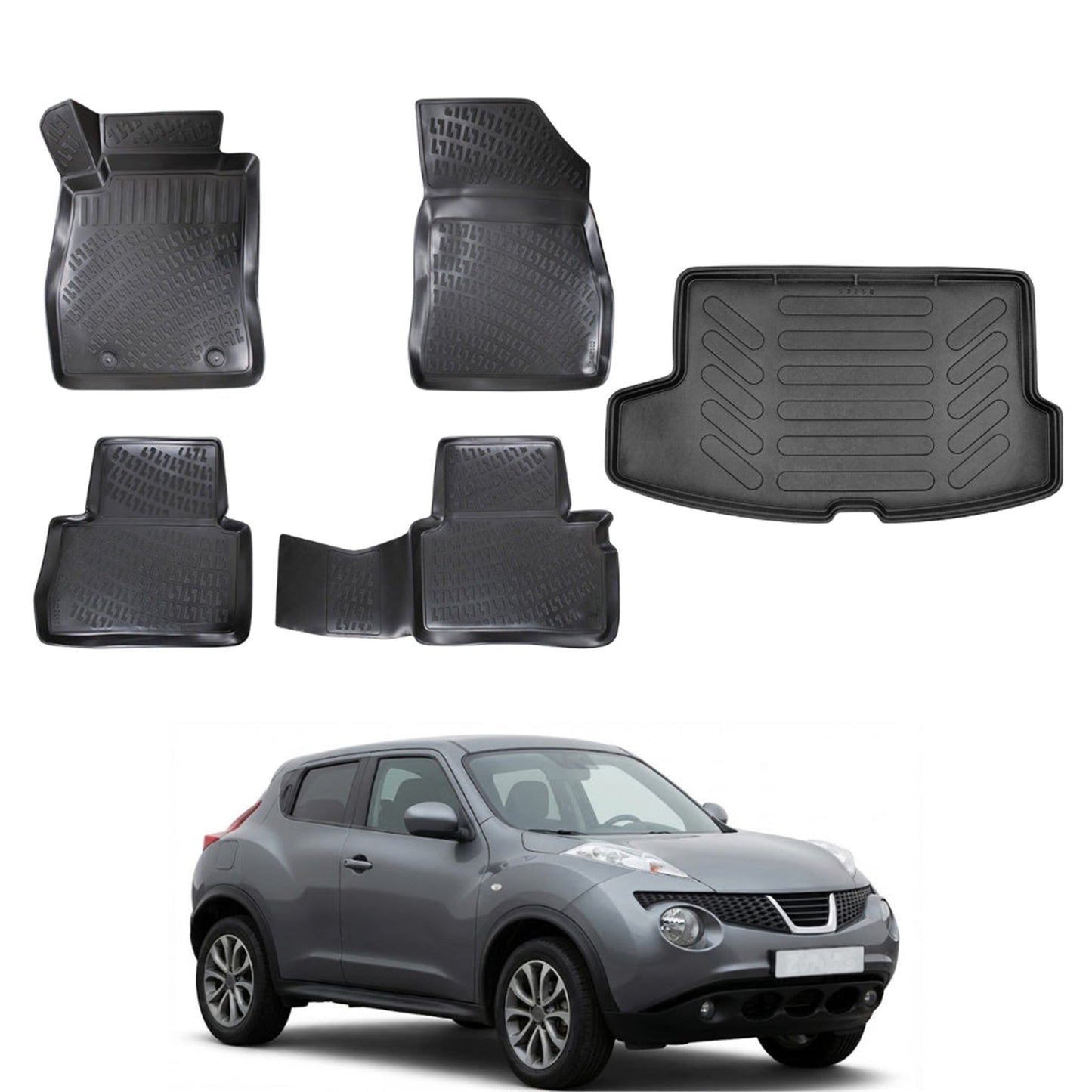 Nissan Juke Floor Mats and Cargo Liner 2010-2020 - Auto Accessory SKU: 4784