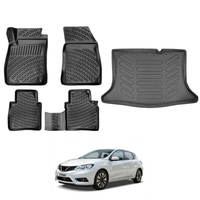 Nissan Pulsar Floor Mats and Cargo Liner 2014-2018, All Weather TPE Front, Rear & Cargo Set