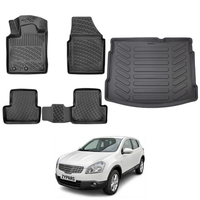 Nissan Qashqai Floor Mats and Cargo Liner 2006-2013, All Weather TPE Front, Rear & Cargo Set