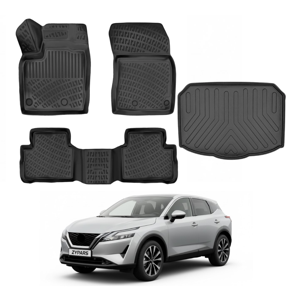 Nissan Qashqai Floor Mats and Cargo Liner 2022-2026 - Auto Accessory SKU: 4796