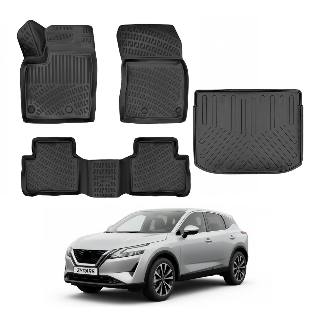 Nissan Qashqai Floor Mats and Cargo Liner 2022-2026 - Auto Accessory SKU: 4797