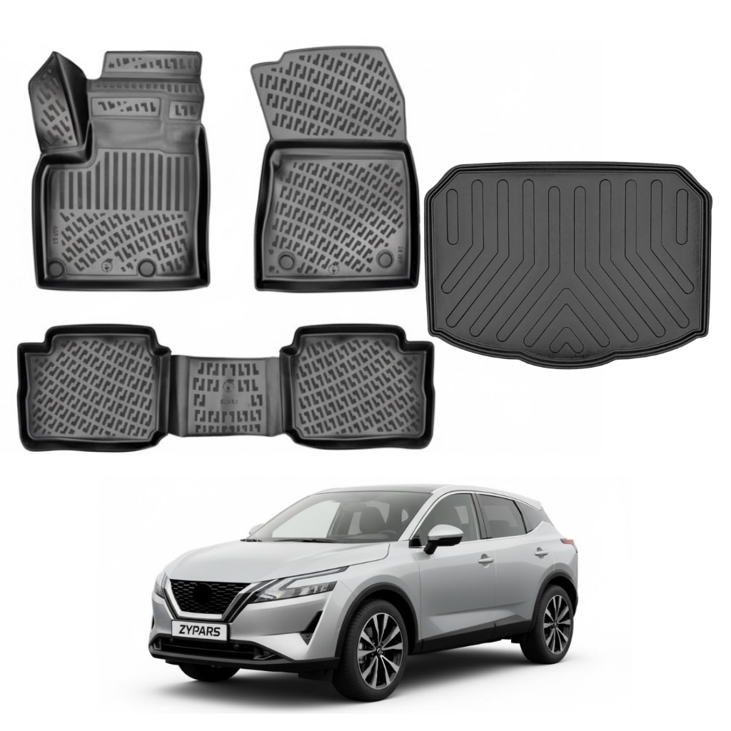 Nissan Qashqai Floor Mats and Cargo Liner 2022-2026 - Auto Accessory SKU: 4798