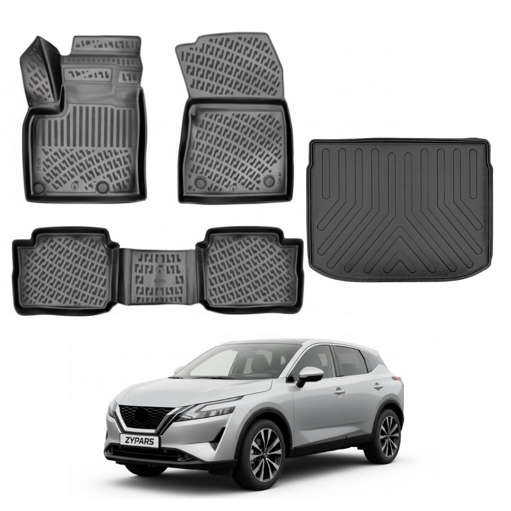 Nissan Qashqai Floor Mats and Cargo Liner 2022-2026 - Auto Accessory SKU: 4799