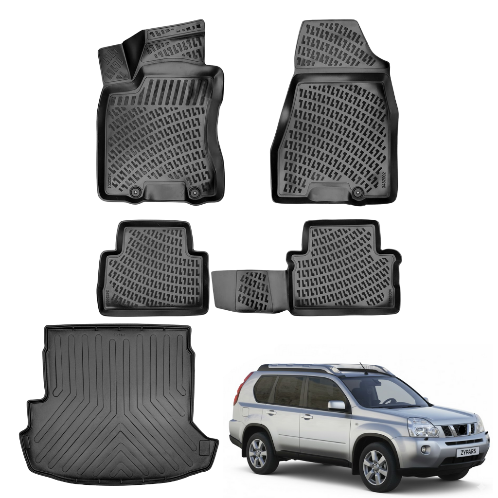 Nissan X-Trail and Floor Mats and Cargo Liner 2007-2014