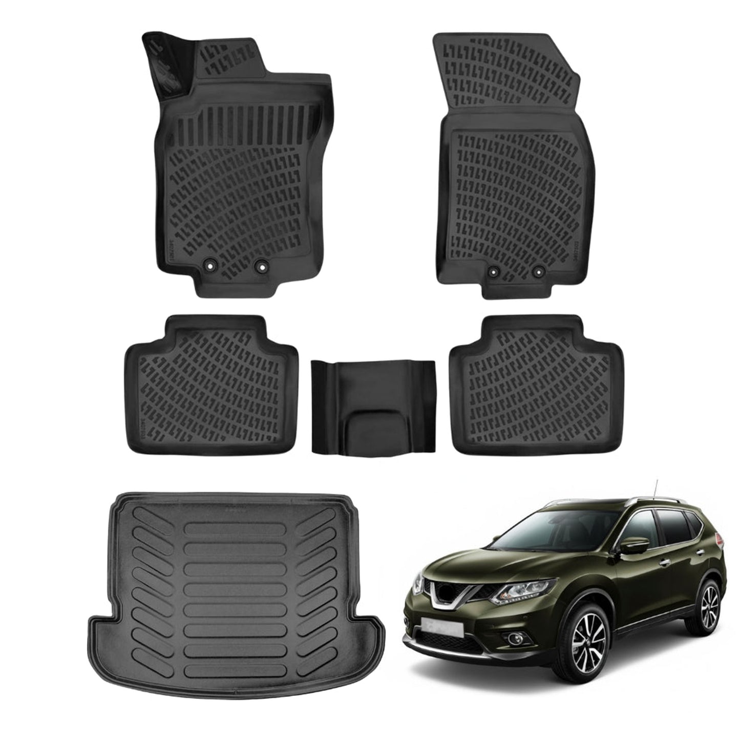 Nissan X-Trail and Floor Mats and Cargo Liner 2013-2021 - Auto Accessory