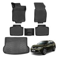 Nissan X-Trail and Floor Mats and Cargo Liner 2013-2021, All Weather TPE Front, Rear & Cargo Set