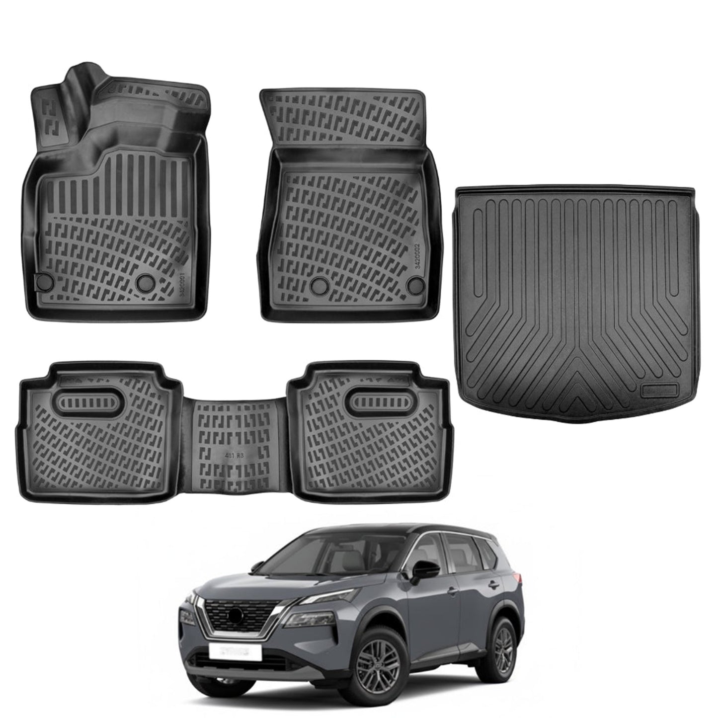 Nissan X-Trail Floor Mats and Cargo Liner 2022-2026 - Auto Accessory