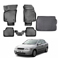 Opel Astra G Floor Mats and Cargo Liner 1998-2004, All Weather TPE Front, Rear & Cargo Set