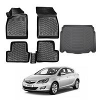 Opel Astra J Floor Mats and Cargo Liner 2009-2015, All Weather TPE Front, Rear & Cargo Set