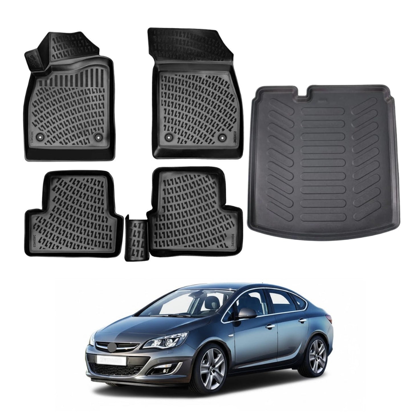 Opel Astra J Floor Mats and Cargo Liner 2012-2018 - Auto Accessory