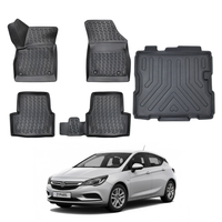 Opel Astra K Floor Mats and Cargo Liner 2015-2021, All Weather TPE Front, Rear & Cargo Set