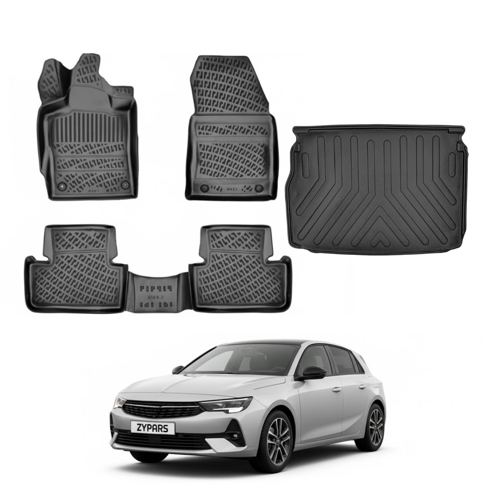 Opel Astra Floor Mats and Cargo Liner 2021-2026 - Auto Accessory SKU: 4817